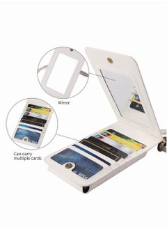 Motim Crossbody Wallet Phone Case Cellphone Bag for iPhone 16/15/14/13/12/11 Series, Leather Shockproof Mobile Phone Bag Cover with Shoulder Strap and Card Slots, Universal Phone Cases  - Image 2