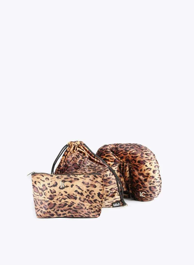 لولا كساديمونت طقم سفر بطبعة حيوانات