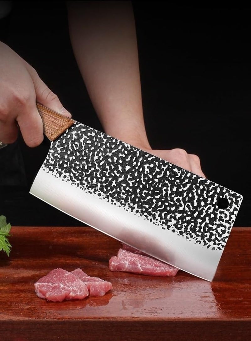 Captoola سكين جزار محترف مصنوعة من الفولاذ المقاوم للصدأ بتصميم مموج من كابطولا لقطع الفواكه والخضروات واللحوم - عبوة من 2 - Image 4