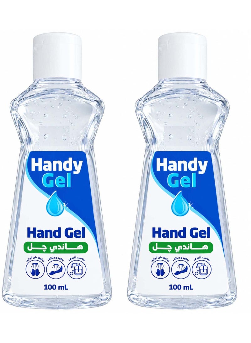 Handy Pack Of 2 Handy Gel Hand Sanitizer 100 ml - Image 1