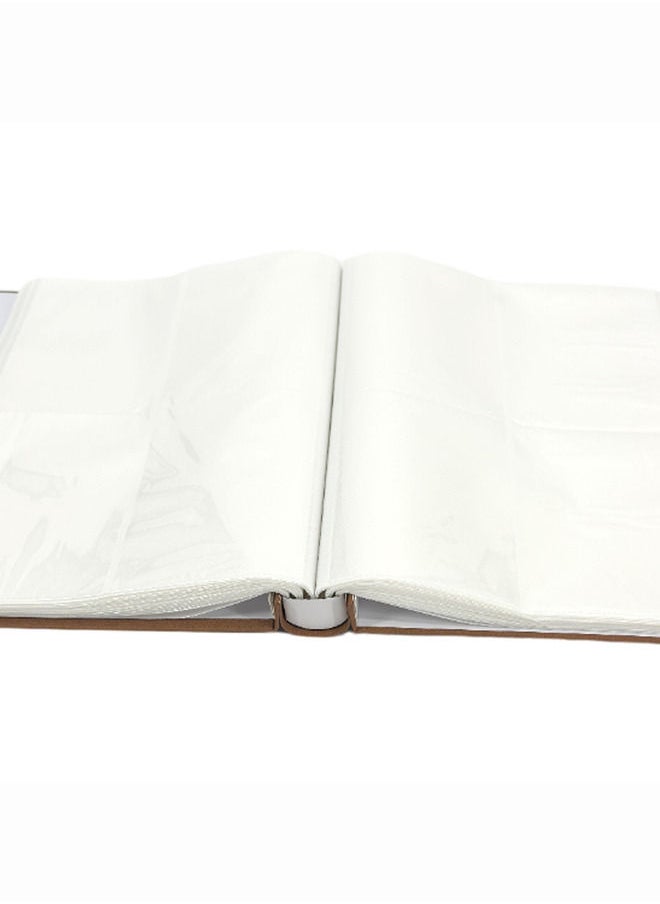 Decorhills Decorhills Photo Album Scrapbook with Slip-in Cover, Premium 400 Photo Organizer for Family, Weddings, Travel, and Special Memories, 8 Slots x 50 Pages, 4x6 Inch Photos, Brown  - Image 5