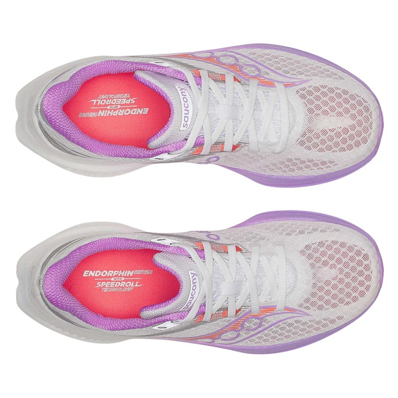 Saucony Women's Endorphin Speed 5 Sneaker, White/Crocus, 9.5 - Image 5