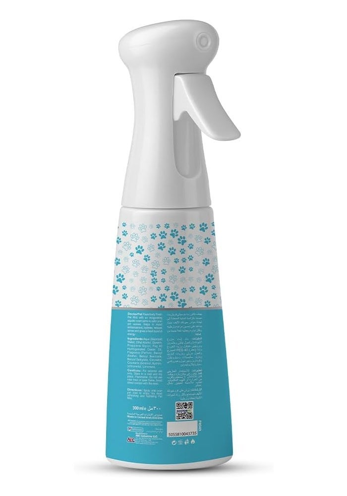 DoctorPet Pawsitively Fresh Pet Mist Continuous Spray  - Pet Friendly Mist - Odor Control Cologne for Cats & Dogs - Grooming Spray for All Breeds 100ml - Image 5