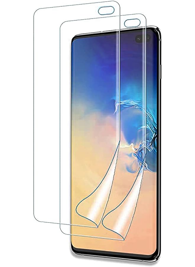IAF (2Pcs) Lukione Galaxy S10 Screen Protector Compatible with Samsung Galaxy S10 Screen Protector（Hydraulic Film）Soft Film Anti-Scratch HD No-Bubbles (Galaxy S10)