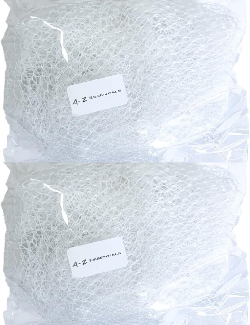 2x African Body ExfoliatorWHITE