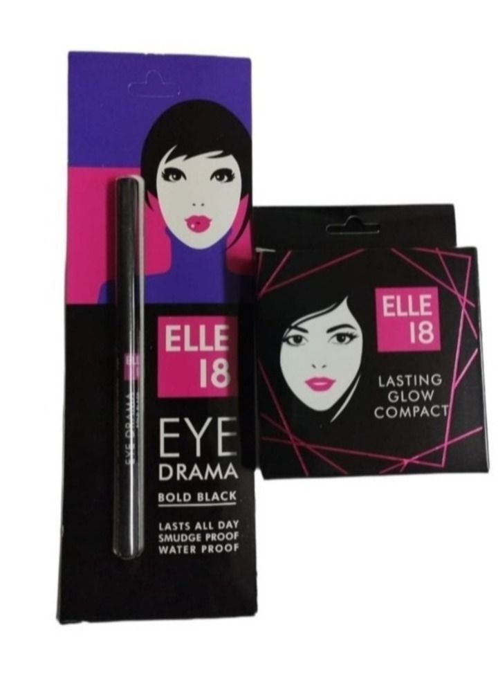 ELLE Eyeliner pencil any drama with pressed powder 18 elle