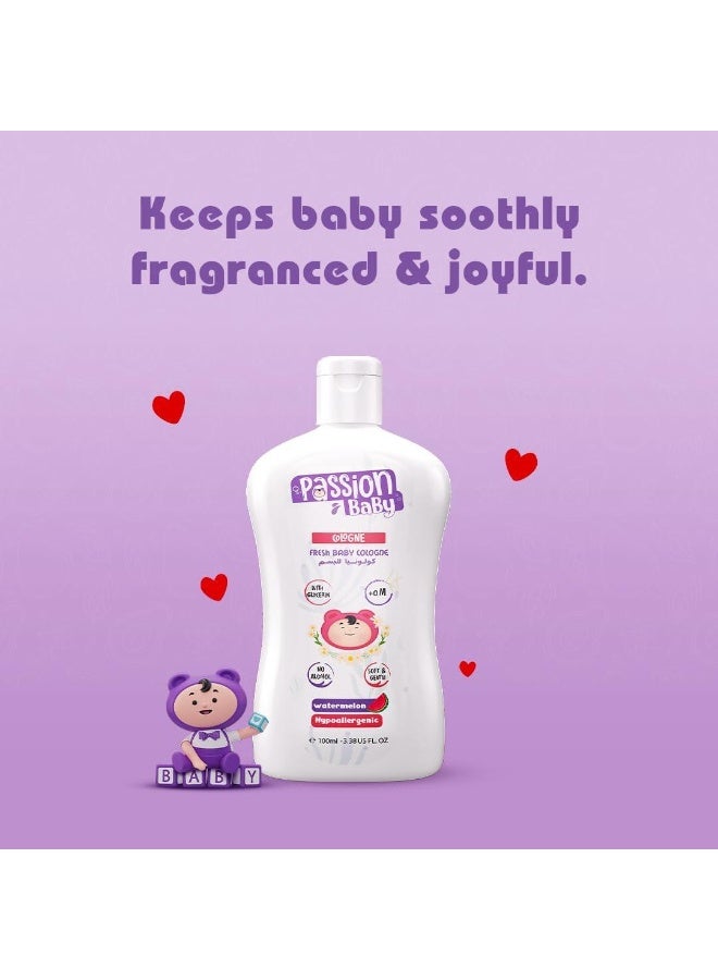 Passion Baby BaBy Cologne With Watermelon For Kids - 100ML - Image 5