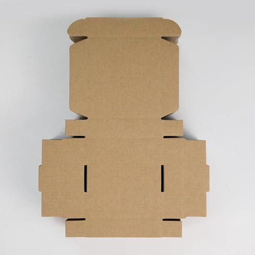 MALANI STORES Corrugated Box Packing box 3.5X3X1.5 inch auto lock mailer corrugated brown boxes - 3 ply Pack of -100 - Image 2