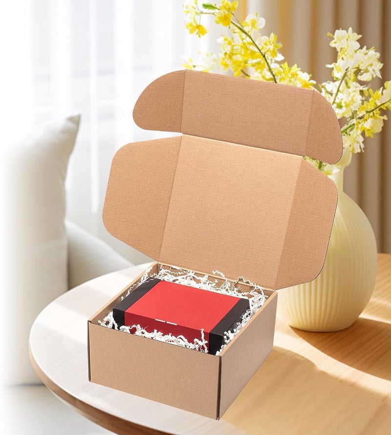 MALANI STORES Corrugated Box Packing box 3.5X3X1.5 inch auto lock mailer corrugated brown boxes - 3 ply Pack of -100 - Image 5