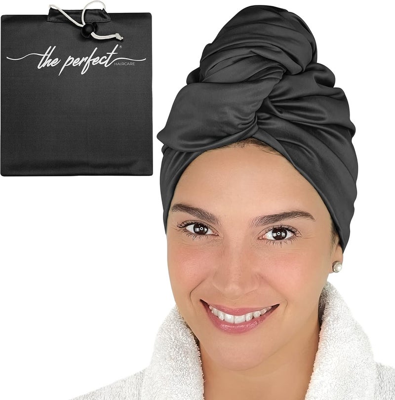 THE PERFECT HAIRCARE Microfiber Hair Towel Wrap for Women  Gift and Travel  Smooth like Silk  Curly Wavy Straight Hair Girls  Plopping Essential  AntiFrizz Fast Drying Works Better than a TShirt  - Image 1