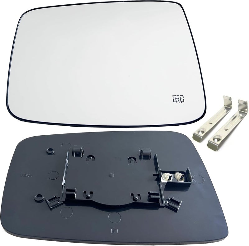 Danbojit Ram Driver Left Side Heated Mirror Glass Compatible with 2009-2018 Dodge Ram 1500 2500 Left Power Heated Convex Mirror Glass 68050299AA, 68079363AA - Image 1