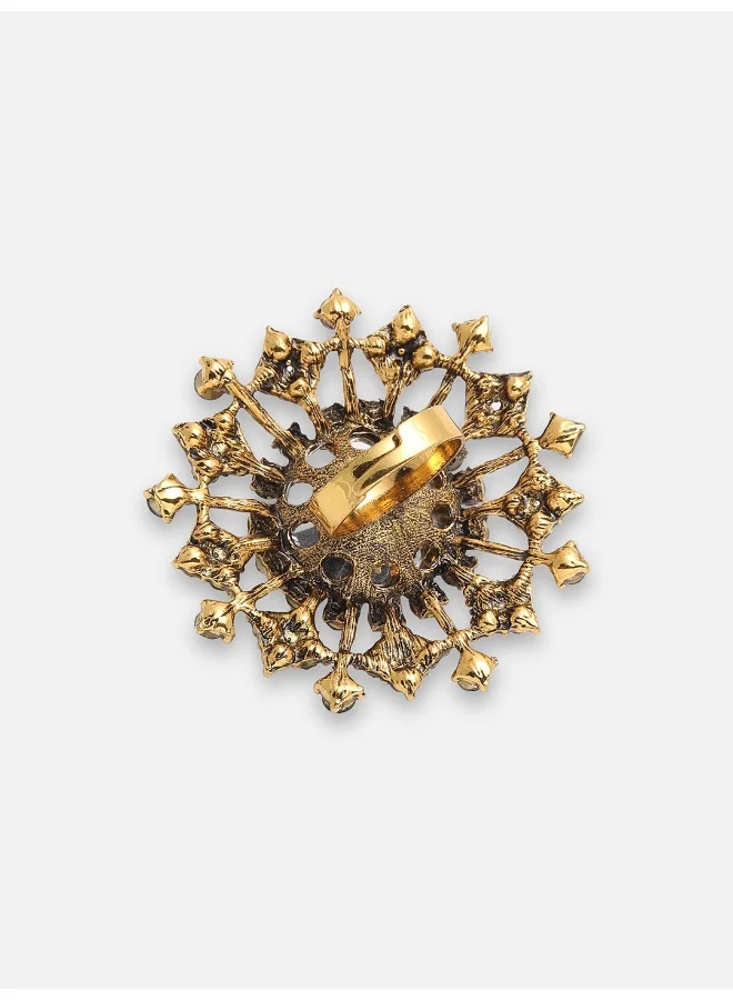 SOHI Party Artificial Cocktail Ring Jewellery