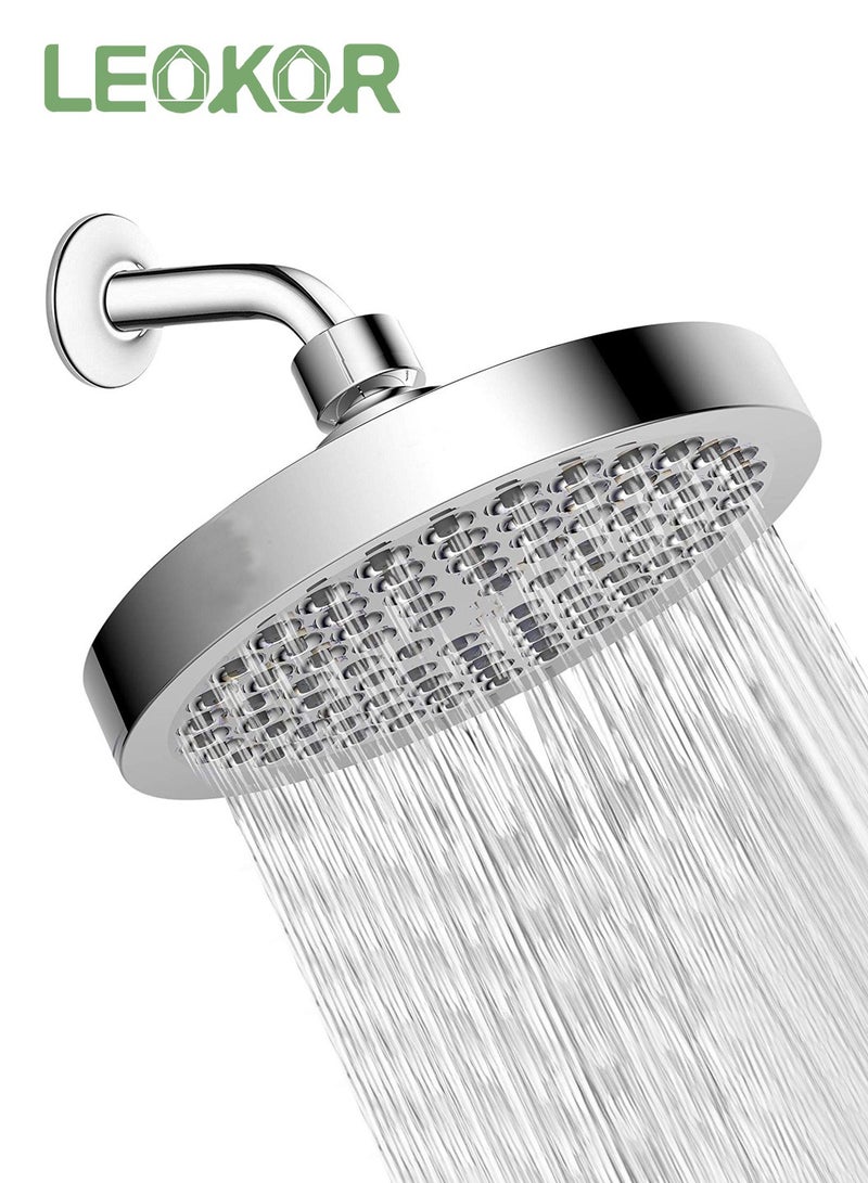 LEOKOR Luxury Modern Chrome Look High Pressure Shower Head Adjustable Shower Heads - Image 1