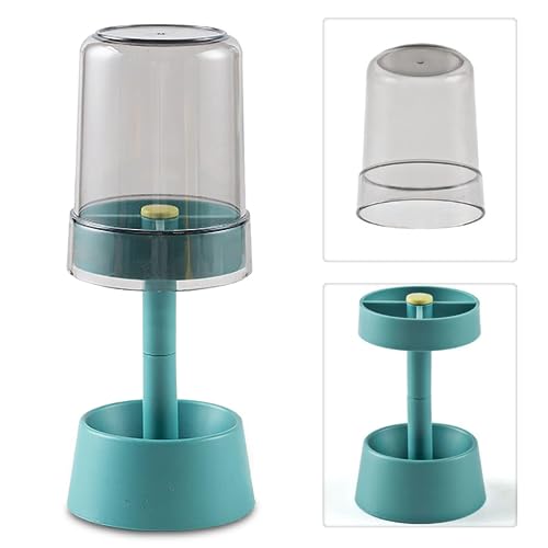 karomouj Tooth Brush Holder Bathroom | Kma618 2-in-1 Toothbrush Stand & Toothpaste Organizer | Plastic Brush Holder with 3 Compartments & Cover | Multicolor | Pack of 1 - Image 2
