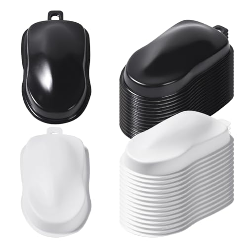 OPHIR 30pcs BlackWhite Speed Shape Vinyl Car Set Painting Speed Shape Model Car for Airbrush Color Testing Model Paint Test Hobby Crafts Project 2x35x05 Inch - Image 1