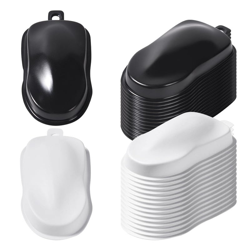 OPHIR 30pcs BlackWhite Speed Shape Vinyl Car Set Painting Speed Shape Model Car for Airbrush Color Testing Model Paint Test Hobby Crafts Project 2x35x05 Inch - Image 2