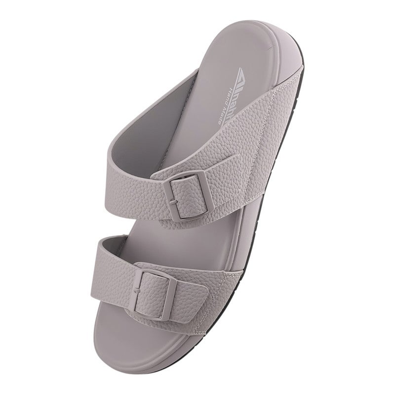 AET A E T Handmade Arabic Sandals For Men | Outdoor Mens Slippers | Everyday Flip Flops Open Toe | Arabic Genuine Leather With Buckle | New Arabic Design | Matching Color Footbed | Comfortable & LightWeight - Image 3