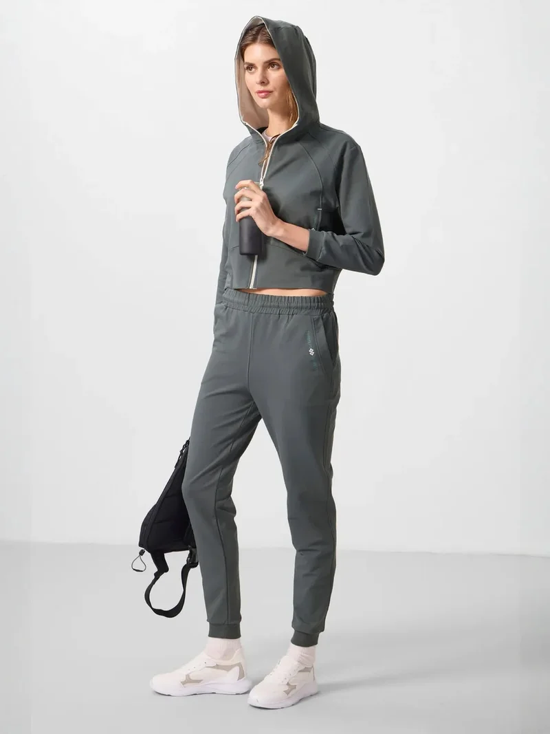 تومي لايف TOMMY Oversized Hooded Zip Sweatshirt And Pants Set