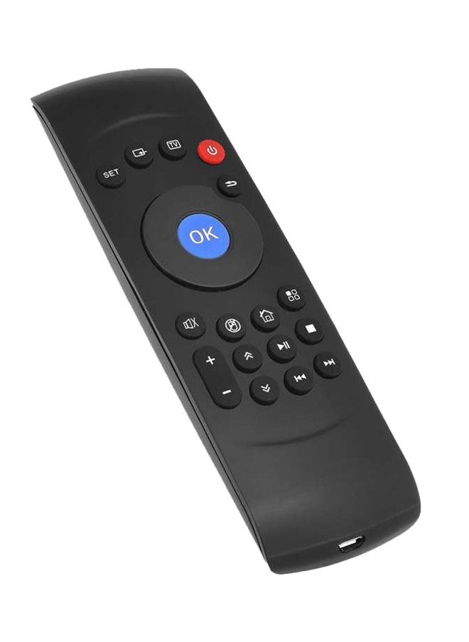 C2 6-Axis Sensor Wireless Air Mouse Remote Controller With Keyboard Black
