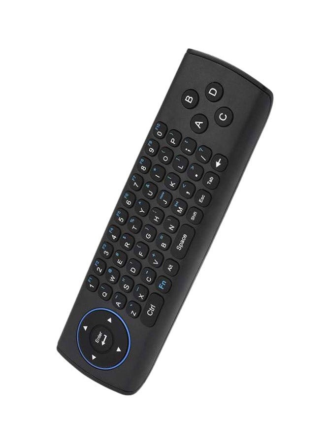 C2 6-Axis Sensor Wireless Air Mouse Remote Controller With Keyboard Black