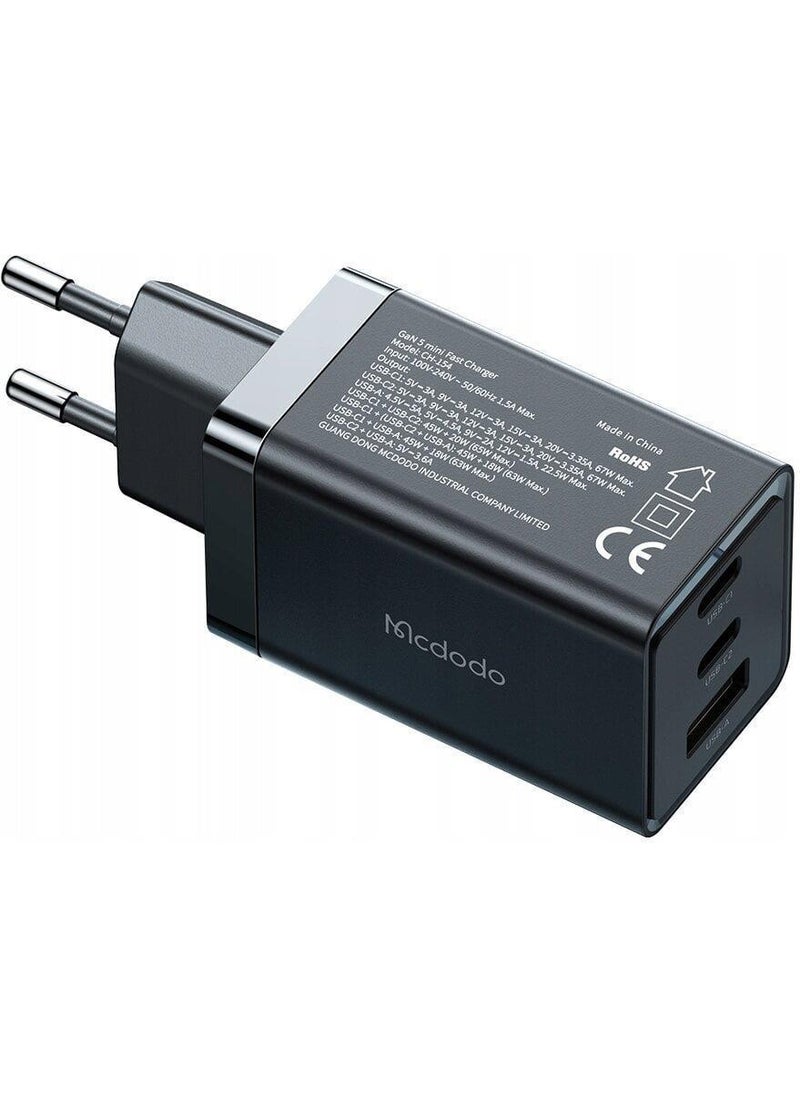 Mcdodo - CH-1542 65W Gan 5 Pro Typec Fast Charger with USB Port + Typec Cable - Image 1