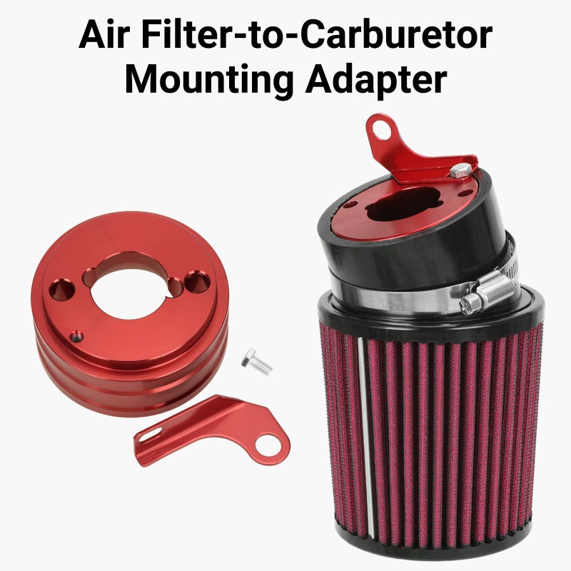 FVRITO Mini Bike Carburetor Exhaust Pipe Stage 2 Kit Compatible with Predator 212cc 196cc GX160 GX200 Engine Coleman CT200U BT200X Minibike KT196 Go Kart Baja Warrior Massimo MB200 Performance Parts - Image 3