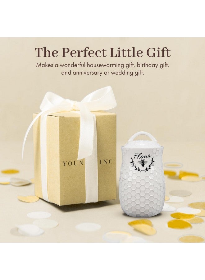 Young's Inc. Ceramic Honey Jar with Wooden Honey Dipper - Farmhouse Kitchen Decor - Tea Accessories - Image 5