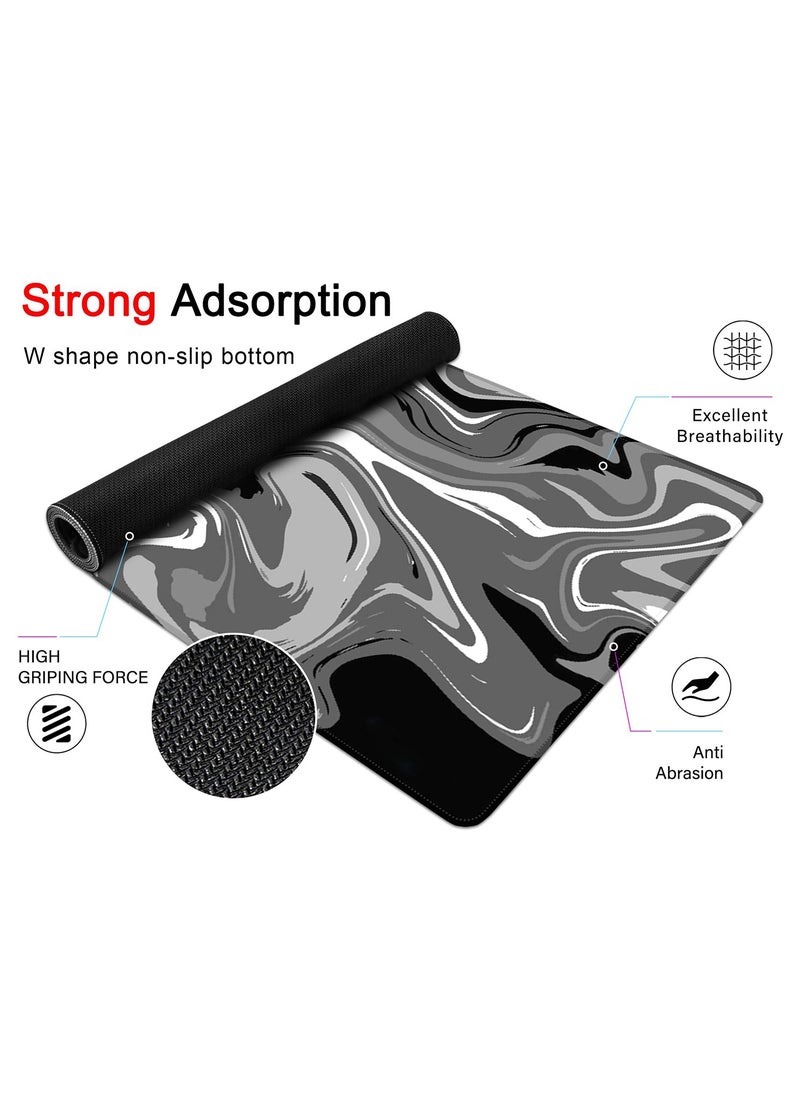 Flash Hawk Large Mouse Pad 900*400mm Size,Anti-Skid Gaming Mouse Pad Office Desk Mat Desk Pad for Computers Laptop Black/Grey  - Image 3