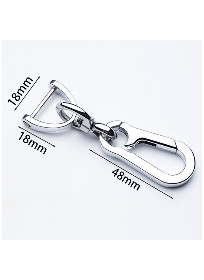 Generic Anti-lost car keychain with phone number card keychain phone number plate keychain accessoriess sliver  - Image 5