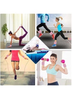 MIXDE Pilates Wrist & Ankle Weights for Women, Wearable Strong Arm & Leg Weights Set of 2(1Lbs Each), Adjustable Ankle Weights for Walking, Yoga, Dance, Barre,Gym  - Image 4