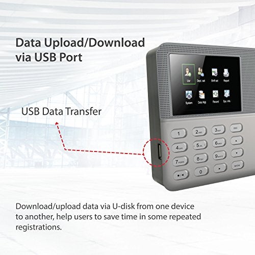 ZKTeco LX50 Biometric Fingerprint Time Attendance Clock | Plug & Use Fingerprint Attendance System |No Monthly Fees | Employee Check-in Recorder with Built-in SSR Excel Software - Image 5
