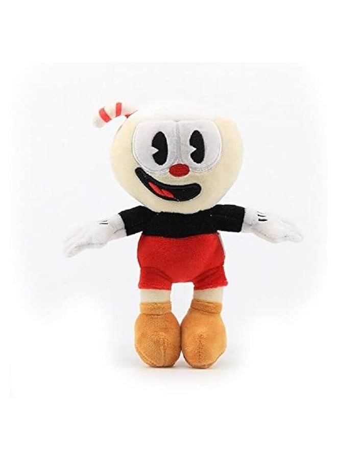 Cuphead Plush Toys 8pcs/Set Cuphead Mugman Family Mecup and Brocup Devil Boss Legendary Chalice King Dice Sunflower Ms. Chalice Mermaid Cagney Carnantion 8-13 Inches - Image 4