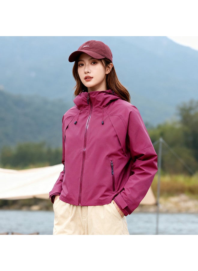 Fapai Women's Casual Outdoor Fleece Jacket Two-piece Set Hooded Jacket Women - Image 5