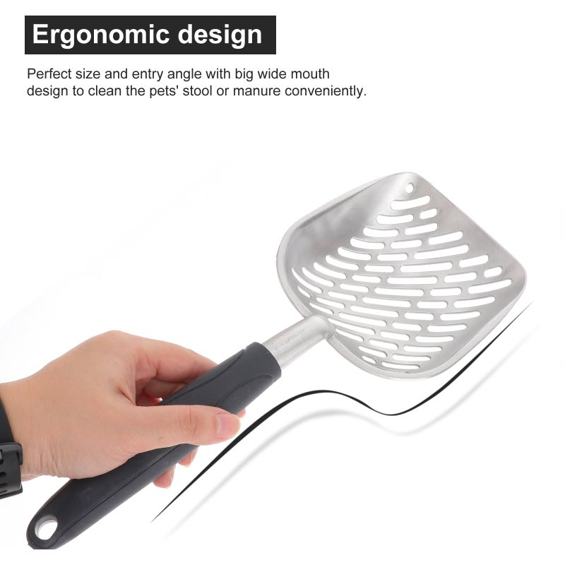 Handle Pet Kitty Dog Litter Scooper Metal Pet Sift Shovel ( ) - Image 1