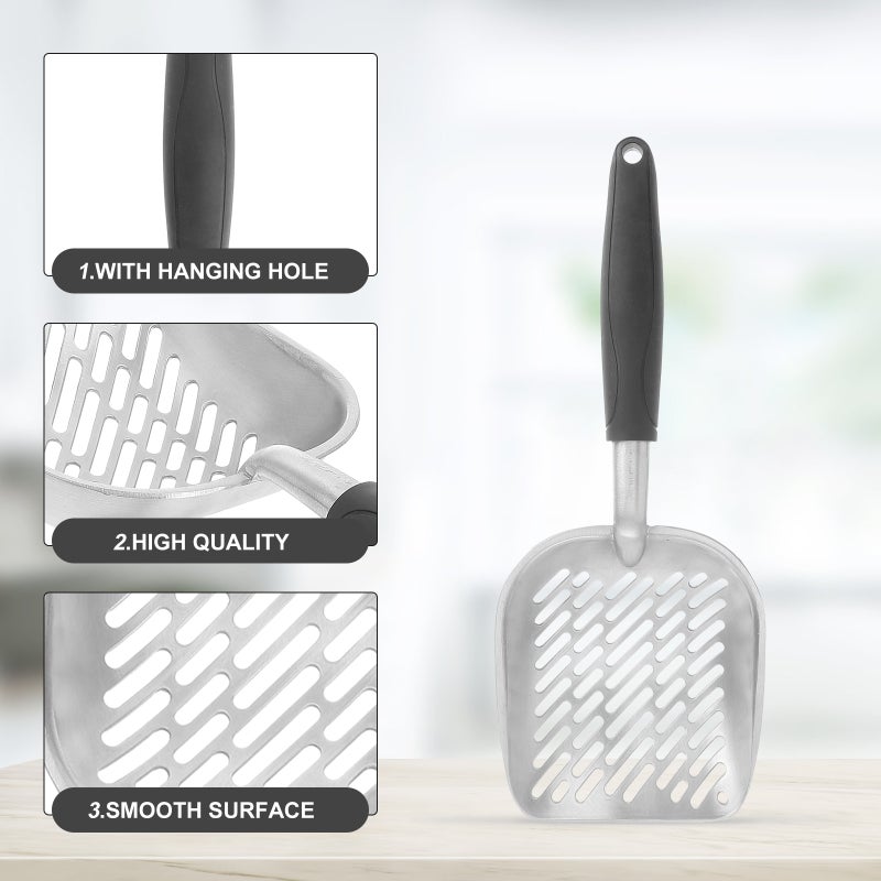 Handle Pet Kitty Dog Litter Scooper Metal Pet Sift Shovel ( ) - Image 5