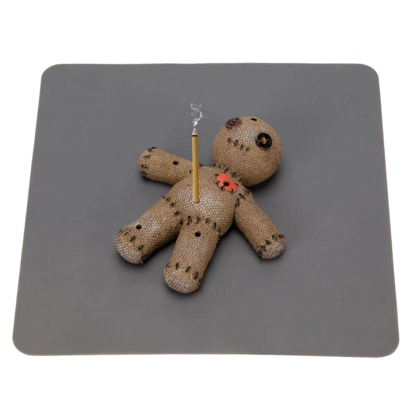 Cacukap Voodoo Doll Incense Holder for Sticks with Ash Catcher, Unique Incense Burner for Praying Desktop Resin Ornament for Yoga Room, Ornament Handmade Craft for Home Decoration - Image 1