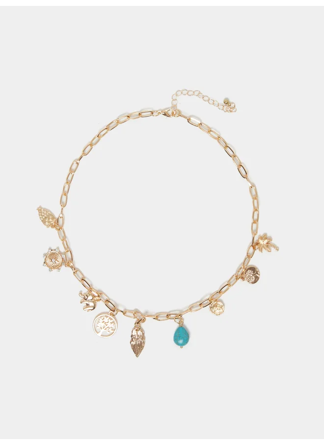 ستايلي Styli Multi Charm Necklace