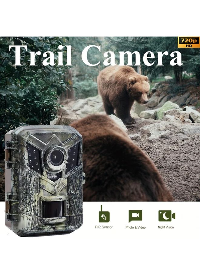 Hunting Camera With 32GB Card 2 Inch Display Infrared Night Vision For Field Farm Forest - Image 2