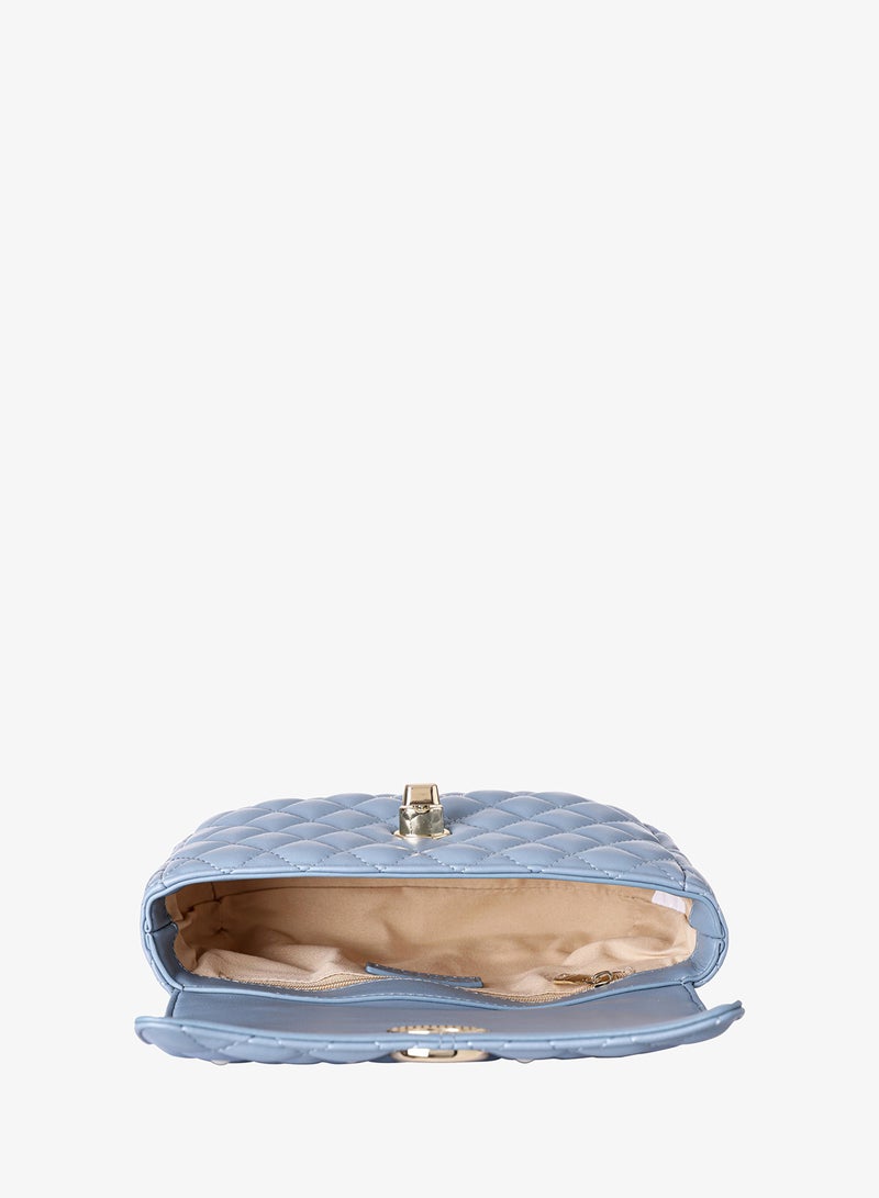 KANELLI Women's handbag from Kanelli, elegant shape New Collection  AAY2401001 Blue - Image 4
