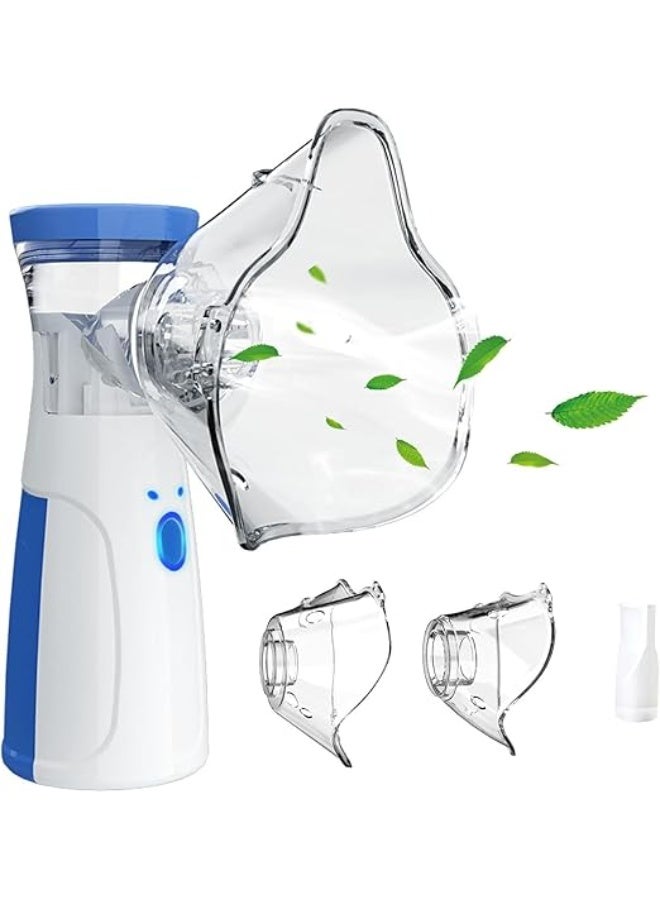 Handheld Mini Steam Inhaler - Portable Mesh Nebulizer for Adults & Kids - Silent & Efficient Respiratory Relief for Home and Travel Use - Image 1