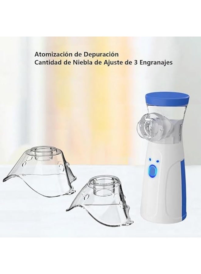 Handheld Mini Steam Inhaler - Portable Mesh Nebulizer for Adults & Kids - Silent & Efficient Respiratory Relief for Home and Travel Use - Image 3