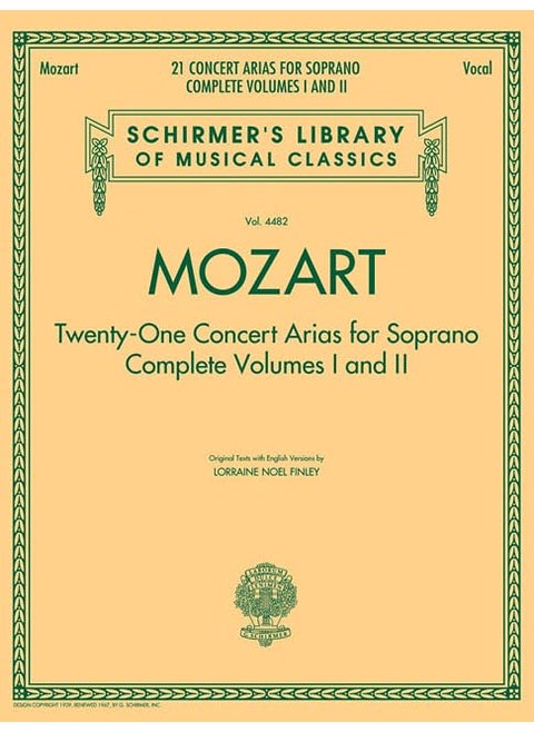 Mozart - 21 Concert Arias for Soprano: Complete Volumes 1 and 2