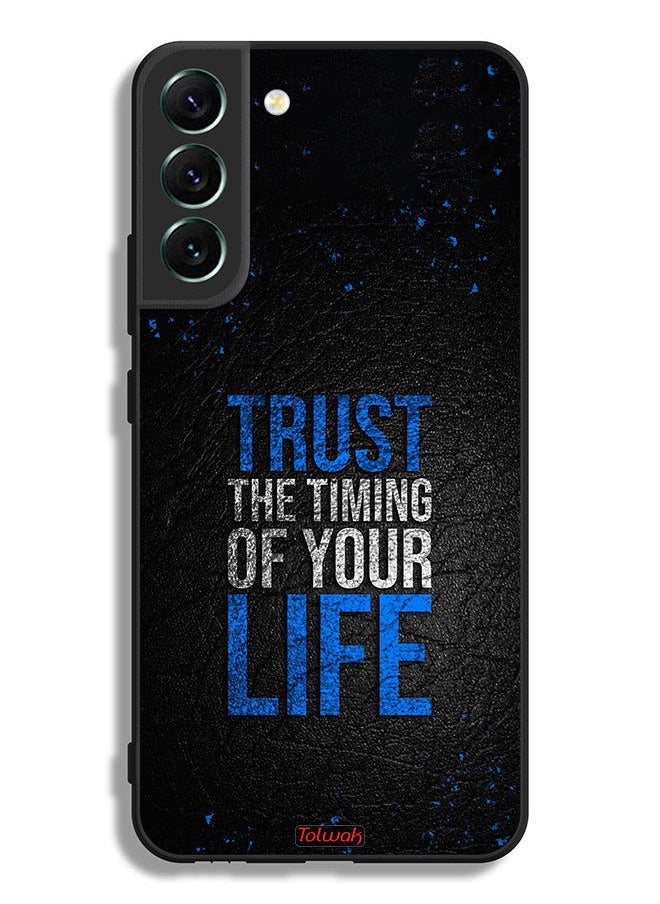 Tolwak Samsung Galaxy S22 Plus 5G Protective Case Cover Trust The Timing Of Your Life  - Image 3
