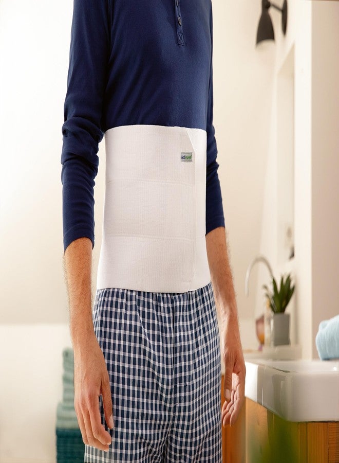 Actimove Abdominal Binder Three-Panel White Medium - Image 4