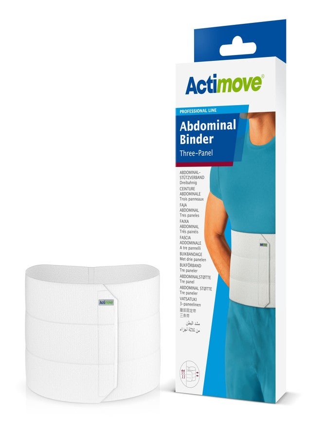 Actimove Abdominal Binder Three-Panel White Medium - Image 1