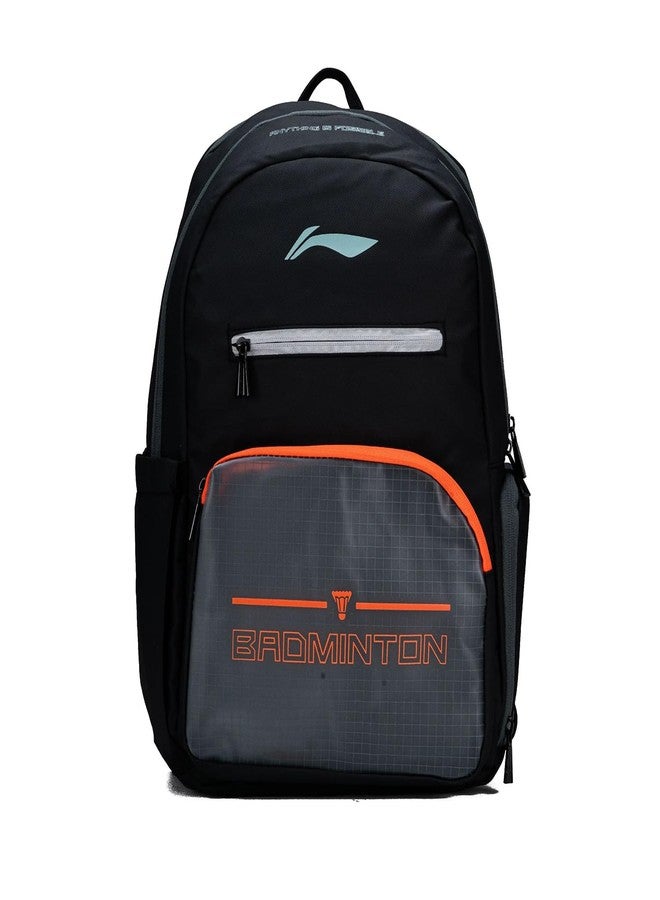 Li-Ning Motion Pro Badminton Backpack | Polyester Badminton Back Pack | Unisex - Men, Boys, Girls, Women | Perfect for Gym, Work, and Everyday Activities - Dark Grey - Image 1