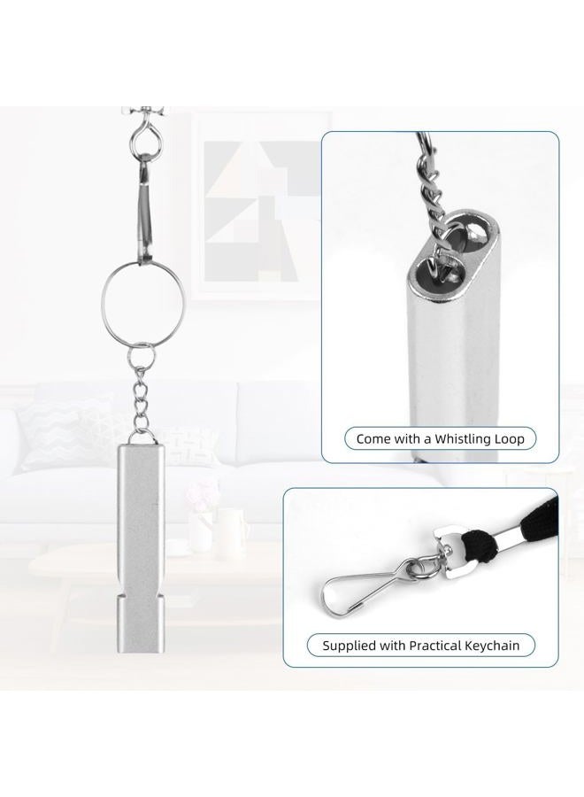 Pretwad 3Pair Hiking Whistle Safety Whistle, Premium Safety Emergency Whistle Survival Loud, High Pitch Whistle for Life Jacket, Double Tubes Safety Whistle, Emergency Whistle for Outdoor Hiking - Image 4
