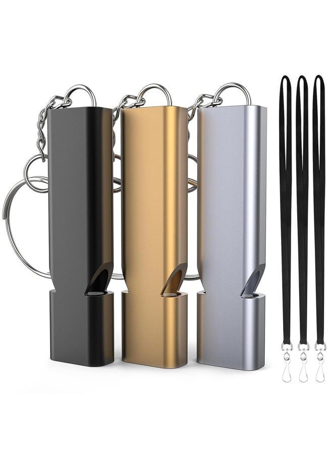 Pretwad 3Pair Hiking Whistle Safety Whistle, Premium Safety Emergency Whistle Survival Loud, High Pitch Whistle for Life Jacket, Double Tubes Safety Whistle, Emergency Whistle for Outdoor Hiking - Image 1