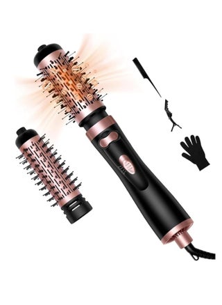 Hair Dryer Brush, 3-in-1 Rotating Round Hot Air Spin Brush Set with 2 Brushes (2" & 1.5"), Negative Ionic Blow Volumizer, 2 Detachable Auto-Rotating Curling Brush,Dry as You Style, Black&Gold - pzsku/Z31CD4EAD902754B17293Z/45/_/1729913415/46c9ff5d-f025-40e3-9e82-80c090260672