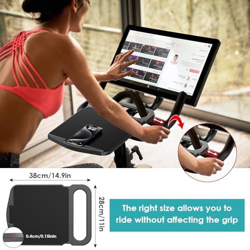 KMOUANTS Tabletop Tray Holder Compatible with Peloton Bike (Not Bike Plus for Tablets, laptops, Books, Phones, etc. - Riding Work Surface ，Bikes Accessories for Peloton - Image 3